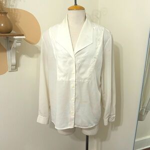 vintage white blouse